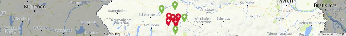 Kartenansicht für Apotheken-Notdienste in der Nähe von Adlwang (Steyr  (Land), Oberösterreich)